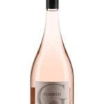 Bouteille de Château d'Esclans - Garrus 2019, un rosé pâle avec une étiquette grise et la lettre 'G' en relief.