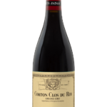 Bouteille de Corton Le Clos du Roi 2017 Grand Cru du Domaine Louis Jadot avec une étiquette beige et une capsule rouge.