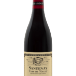 Bouteille de Santenay Clos de Malte Rouge 2019 du Domaine Louis Jadot avec une étiquette beige classique et capsule rouge.
